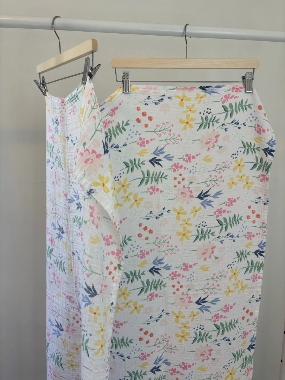 Cloud Island 100% Cotton Muslin Blanket / Scarf / Swaddle | Floral Print
